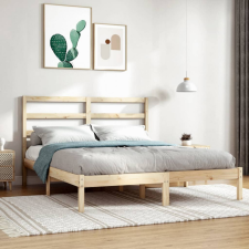 vidaXL tömör fenyőfa ágykeret 140x200 cm ágy és ágykellék