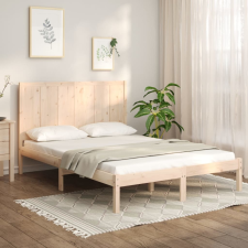 vidaXL tömör fenyőfa ágykeret 160 x 200 cm ágy és ágykellék