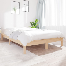 vidaXL Tömör fenyőfa ágykeret 160 x 200 cm ágy és ágykellék