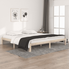vidaXL tömör fenyőfa ágykeret 200 x 200 cm ágy és ágykellék