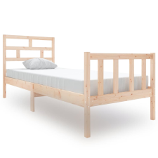 vidaXL tömör fenyőfa ágykeret 75 x 190 cm (2FT6 Small Single) (3101308) ágy és ágykellék