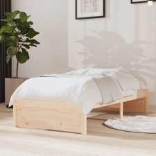 vidaXL Tömör fenyőfa ágykeret 75 x 190 cm small single ágy és ágykellék