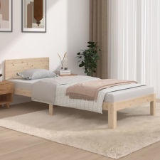 vidaXL tömör fenyőfa ágykeret 90 x 200 cm ágy és ágykellék