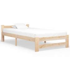 vidaXL Tömör fenyőfa ágykeret 90 x 200 cm ágy és ágykellék