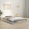 vidaXL Tömör fenyőfa ágykeret 90 x 200 cm