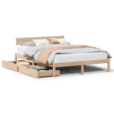 vidaXL tömör fenyőfa ágykeret ágy matrac nélkül 120 x 200 cm (3301512) ágy és ágykellék