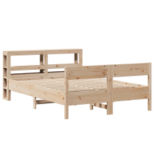vidaXL tömör fenyőfa ágykeret ágy matrac nélkül 120 x 200 cm (3306189) ágy és ágykellék