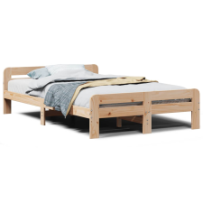 vidaXL tömör fenyőfa ágykeret ágy matrac nélkül 120 x 200 cm (855475) ágy és ágykellék