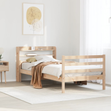 vidaXL tömör fenyőfa ágykeret fejtámlával 100 x 200 cm ágy és ágykellék