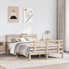 vidaXL tömör fenyőfa ágykeret fejtámlával 120 x 200 cm ágy és ágykellék