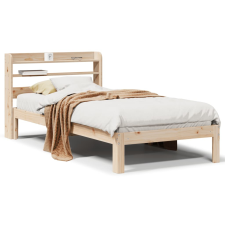 vidaXL tömör fenyőfa ágykeret fejtámlával 75 x 190 cm ágy és ágykellék