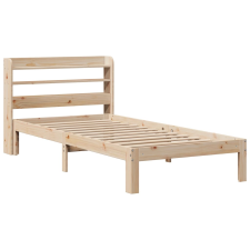 vidaXL tömör fenyőfa ágykeret fejtámlával 90 x 190 cm (3306774) ágy és ágykellék