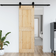 vidaXL tömör fenyőfa ajtó 70x210 cm építőanyag