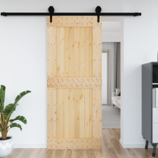 vidaXL tömör fenyőfa ajtó 95x210 cm építőanyag
