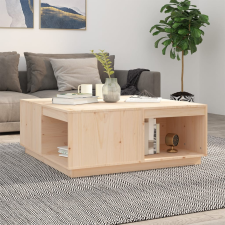 vidaXL tömör fenyőfa dohányzóasztal 100 x 101 x 40,5 cm bútor