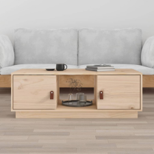 vidaXL tömör fenyőfa dohányzóasztal 100x50x35 cm bútor