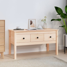vidaXL tömör fenyőfa dohányzóasztal 102 x 49 x 55 cm bútor