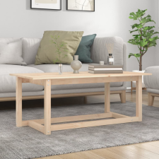vidaXL tömör fenyőfa dohányzóasztal 110 x 55 x 45 cm bútor