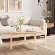 vidaXL tömör fenyőfa dohányzóasztal 118 x 63 x 45 cm bútor