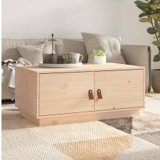 vidaXL tömör fenyőfa dohányzóasztal 80 x 50 x 35 cm bútor
