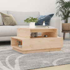 vidaXL tömör fenyőfa dohányzóasztal 80x55x40,5 cm bútor