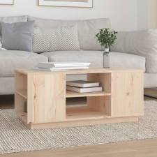 vidaXL tömör fenyőfa dohányzóasztal 90x49x40,5 cm bútor