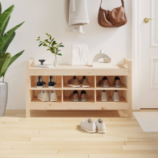 vidaXL tömör fenyőfa előszoba pad 110 x 40 x 60 cm bútor