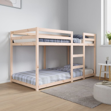 vidaXL tömör fenyőfa emeletes ágy 90x190 cm ágy és ágykellék
