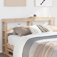 vidaXL tömör fenyőfa fejtámla polcokkal 150 cm ágy és ágykellék