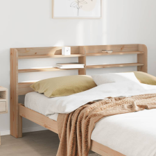 vidaXL tömör fenyőfa fejtámla polcokkal 150 cm ágy és ágykellék