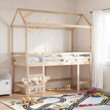 vidaXL tömör fenyőfa gyerekágytető 217 x 85,5 x 154 cm ágy és ágykellék