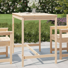 vidaXL tömör fenyőfa kerti asztal 121x82,5x110 cm kerti bútor