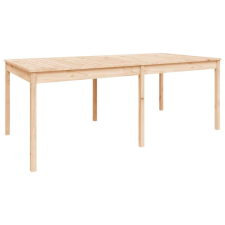 vidaXL Tömör fenyőfa kerti asztal 203,5 x 100 x 76 cm kerti bútor
