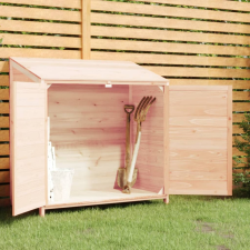 vidaXL tömör fenyőfa kerti fészer 102 x 52 x 112 cm kerti tárolás