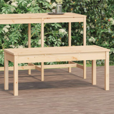 vidaXL tömör fenyőfa kerti pad 109x44x45 cm kerti bútor