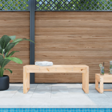 vidaXL tömör fenyőfa kerti pad 110x38x45 cm kerti bútor
