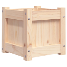 vidaXL tömör fenyőfa kerti virágtartó 31 x 31 x 31 cm (837394) kerti tárolás