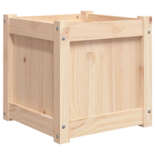 vidaXL tömör fenyőfa kerti virágtartó 40x40x40 cm (837404) kerti tárolás