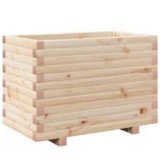 vidaXL tömör fenyőfa kerti virágtartó 70 x 40 x 49,5 cm kerti tárolás