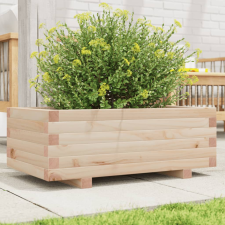 vidaXL tömör fenyőfa kerti virágtartó 70x40x26,5 cm kerti tárolás