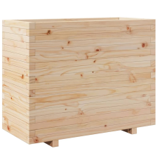vidaXL tömör fenyőfa kerti virágtartó 90x40x72,5 cm kerti tárolás