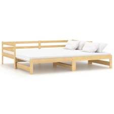 vidaXL tömör fenyőfa kihúzható kanapéágy 2 x (90 x 200) cm (806950) ágy és ágykellék