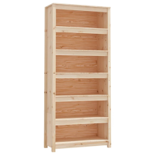 vidaXL tömör fenyőfa könyvszekrény 80 x 35 x 183 cm (821694) bútor