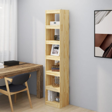vidaXL tömör fenyőfa könyvszekrény/térelválasztó 40 x 30 x 199 cm bútor