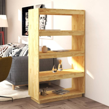 vidaXL tömör fenyőfa könyvszekrény/térelválasztó 80 x 35 x 135 cm bútor