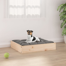 vidaXL tömör fenyőfa kutyaágy 51,5 x 44 x 9 cm szállítóbox, fekhely kutyáknak