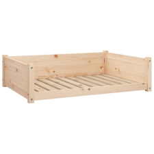 vidaXL tömör fenyőfa kutyaágy 95,5x65,5x28 cm (821457) szállítóbox, fekhely kutyáknak