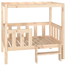 vidaXL tömör fenyőfa kutyaágy 95,5x73,5x90 cm (822382) szállítóbox, fekhely kutyáknak