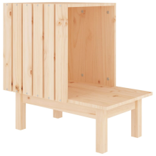 vidaXL tömör fenyőfa macskaház 60 x 36 x 60 cm (822452) macskafelszerelés