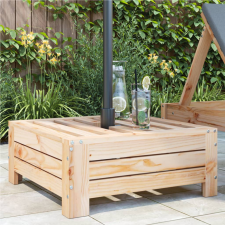 vidaXL tömör fenyőfa napernyőtalp-burkolat kerti bútor